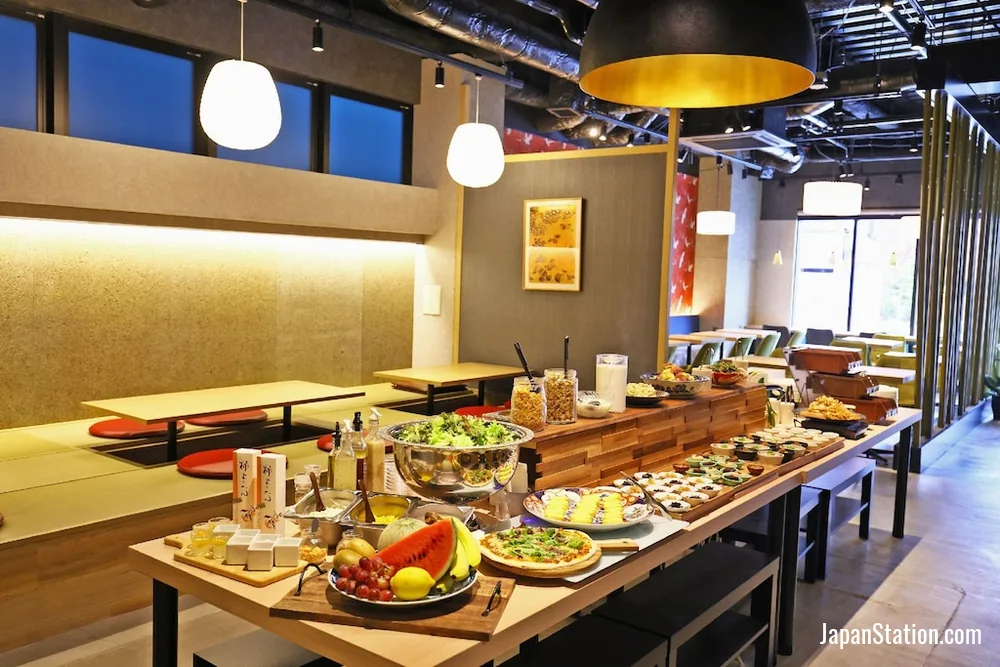 Dining area at Iroha Grand Hotel Kintetsu Nara Ekimae.