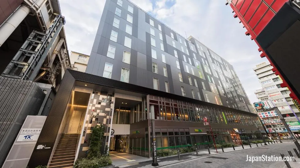 Exterior of JR-East Hotel Mets Premier Akihabara.