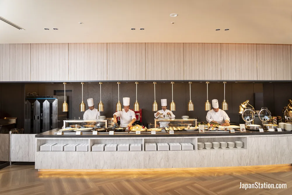 Dining area at JR Hotel Clement Takamatsu.
