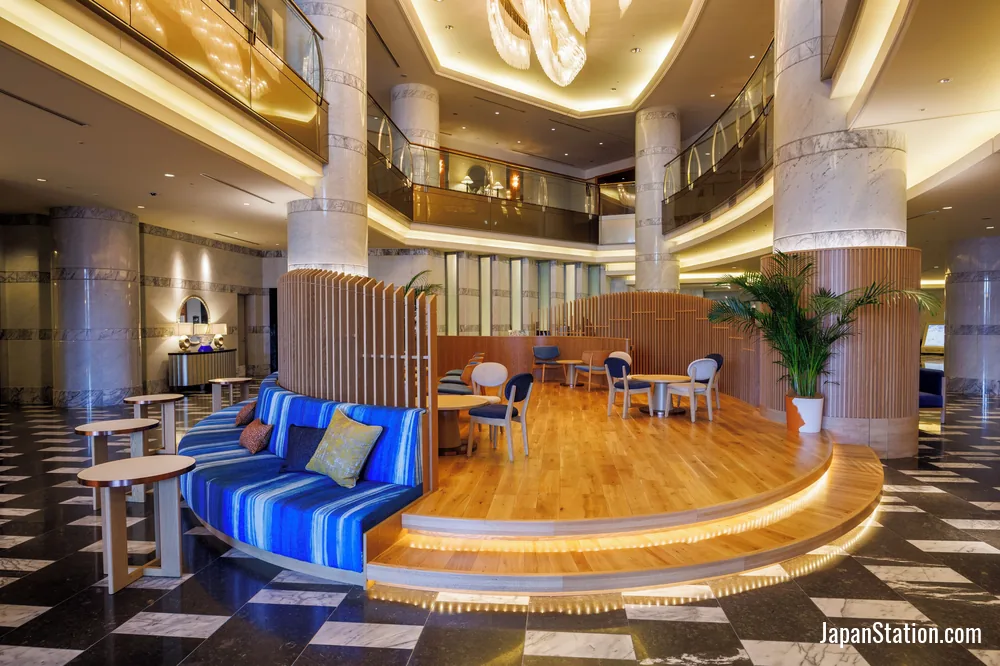 Lobby at JR Hotel Clement Takamatsu.