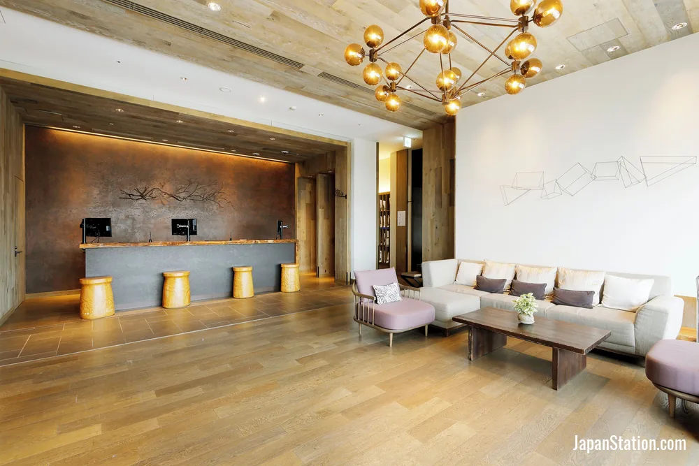 Reception area at JR Inn Asahikawa.