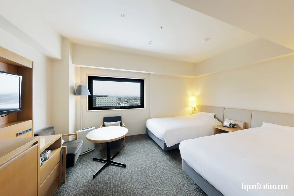 Guest room at JR Inn Asahikawa.