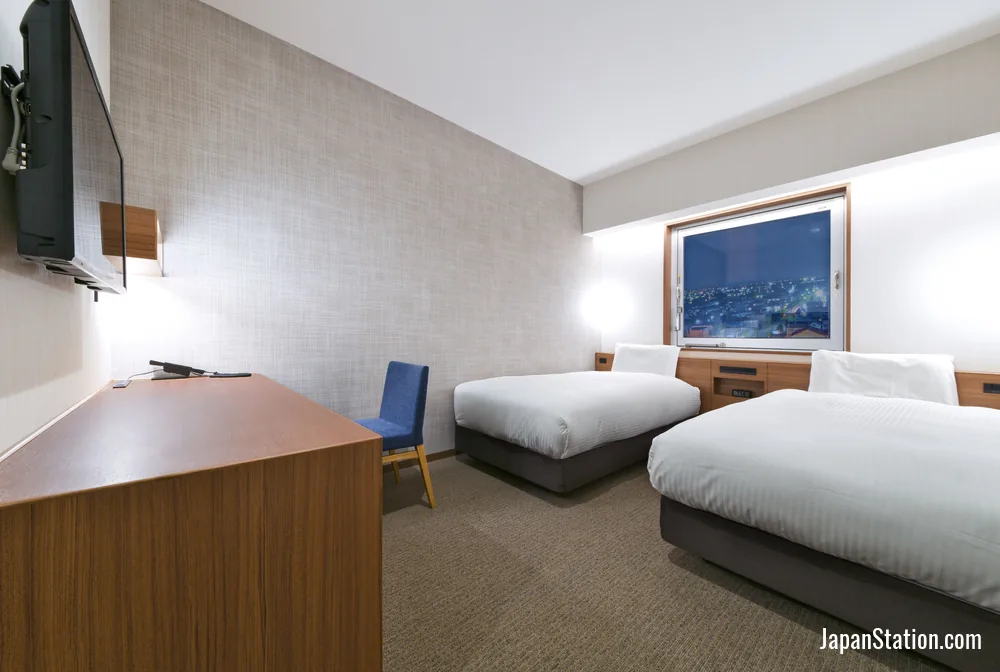 Guest room at JR Inn Chitose.