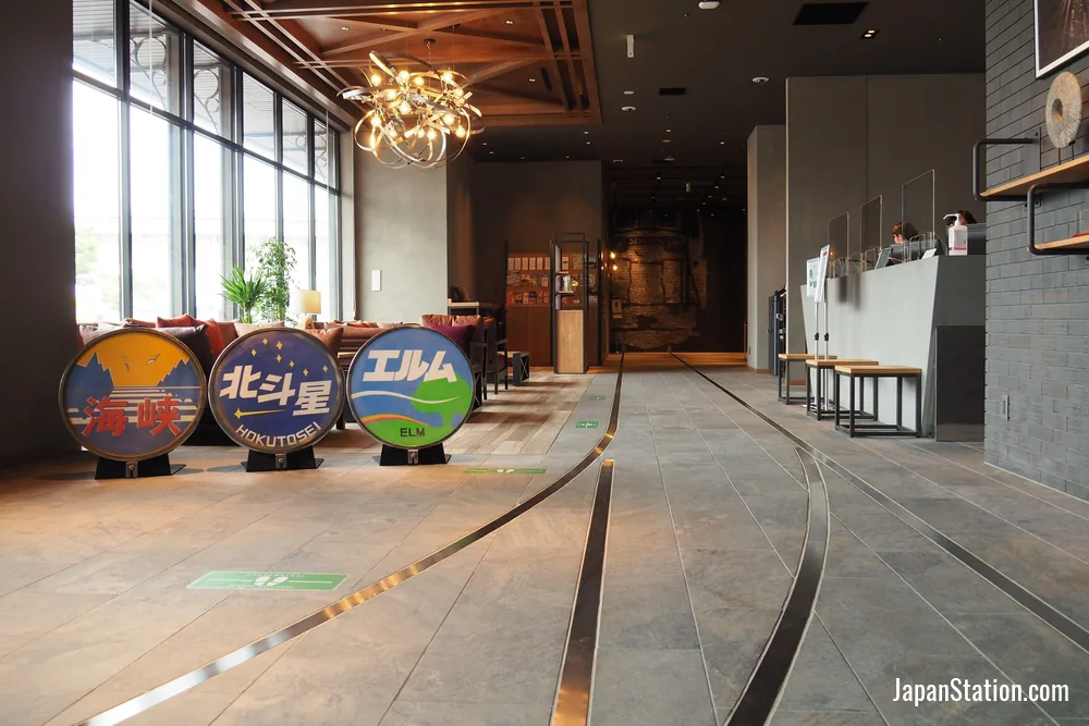 Reception area at JR Inn Hakodate.