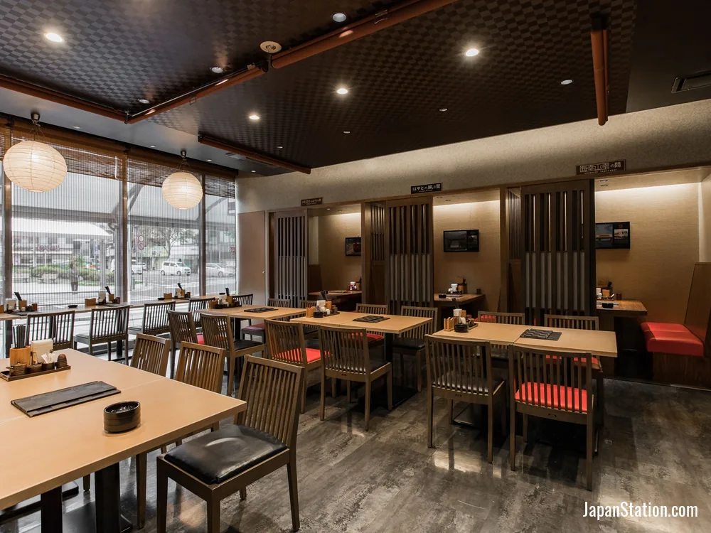 Dining area at JR Kyushu Hotel Kagoshima.