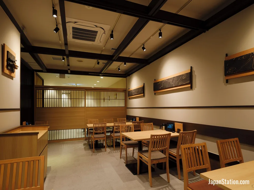 Dining area at JR Kyushu Hotel Nagasaki.