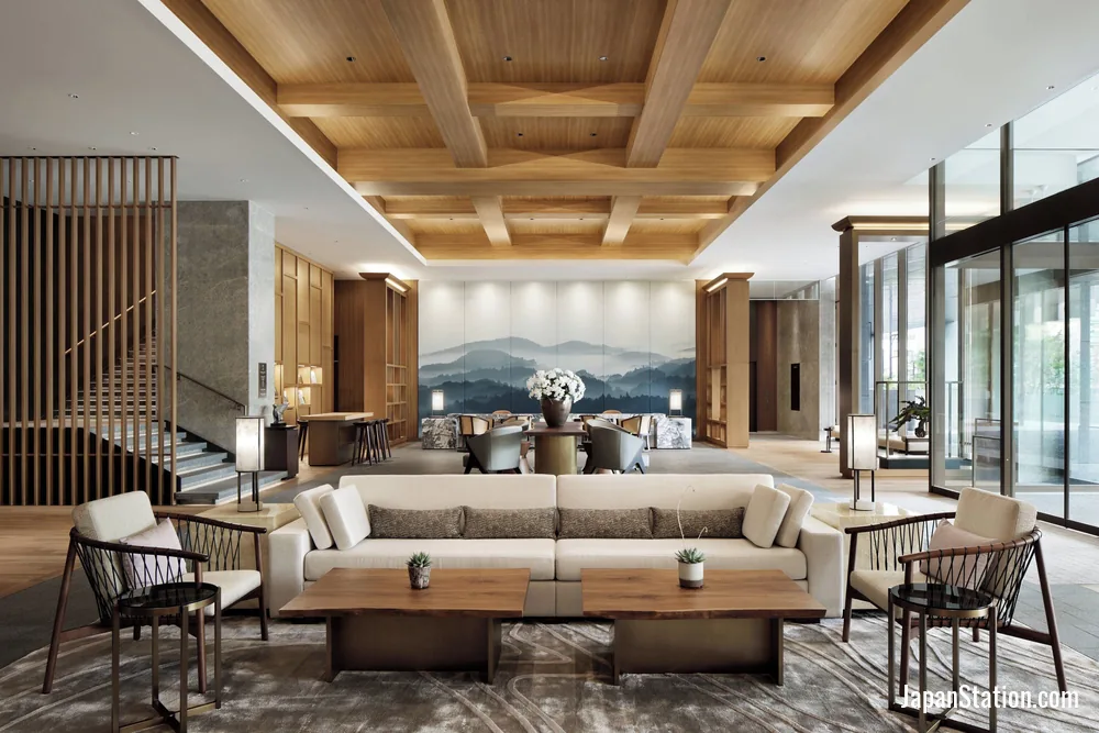 Lobby at JW Marriott Hotel Nara.