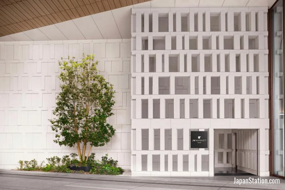 Entrance at JW Marriott Hotel Tokyo.