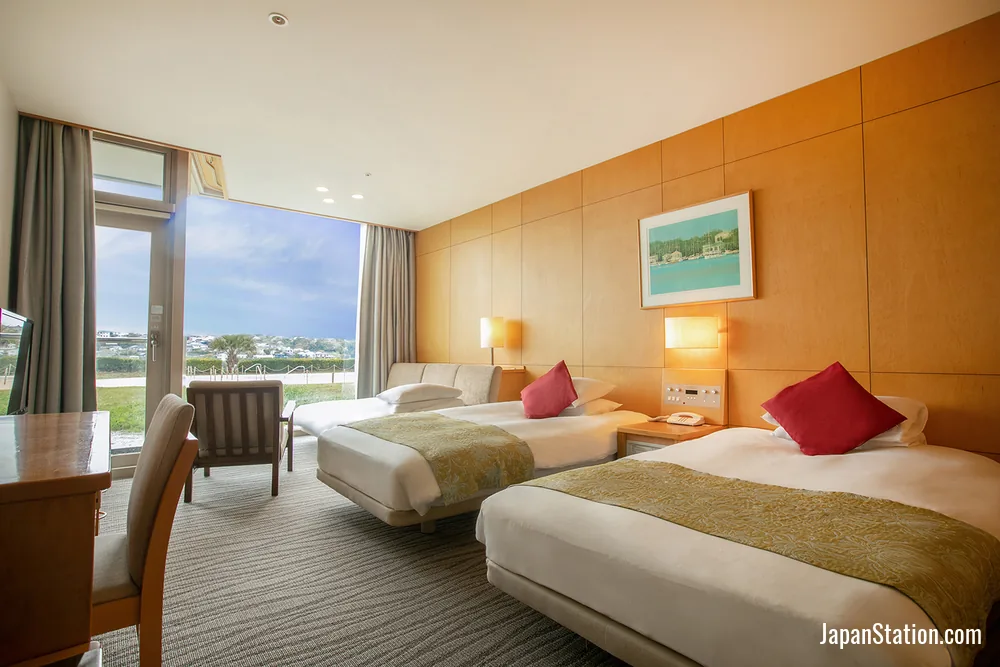 Guest room at Kamakura Prince Hotel.