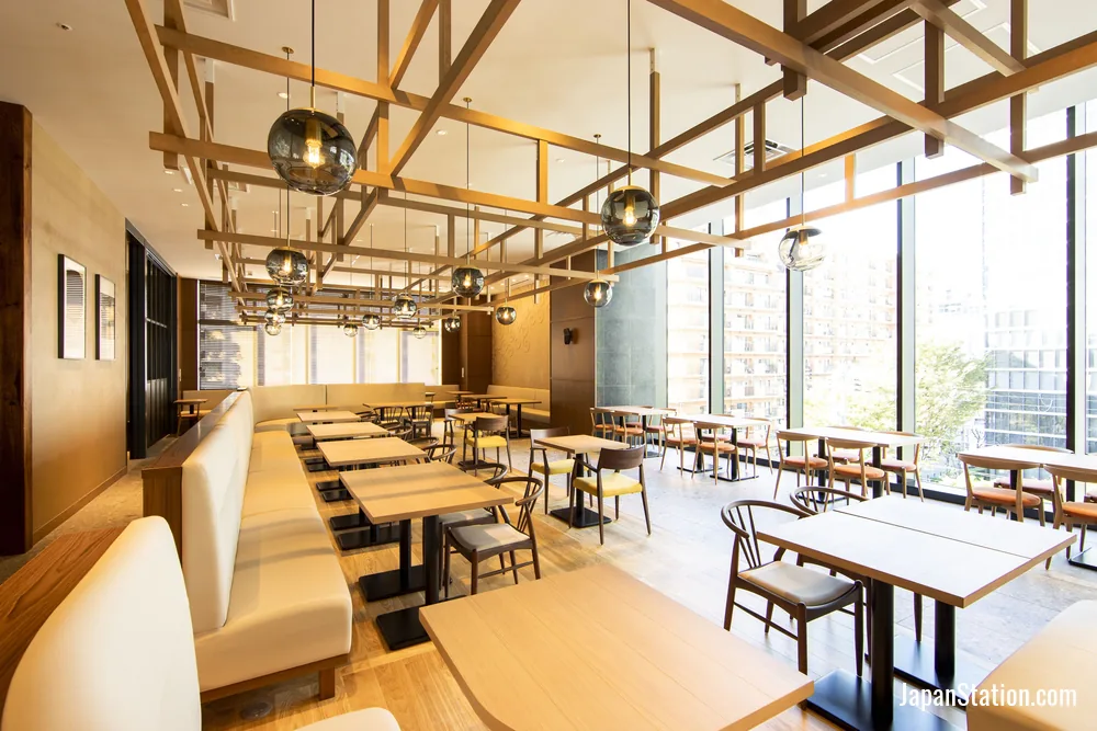 Dining area at karaksa hotel grande Shin-Osaka Tower.