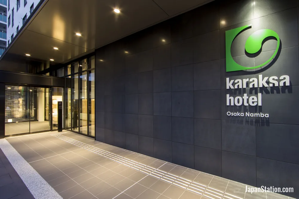 Entrance at karaksa hotel Osaka Namba.