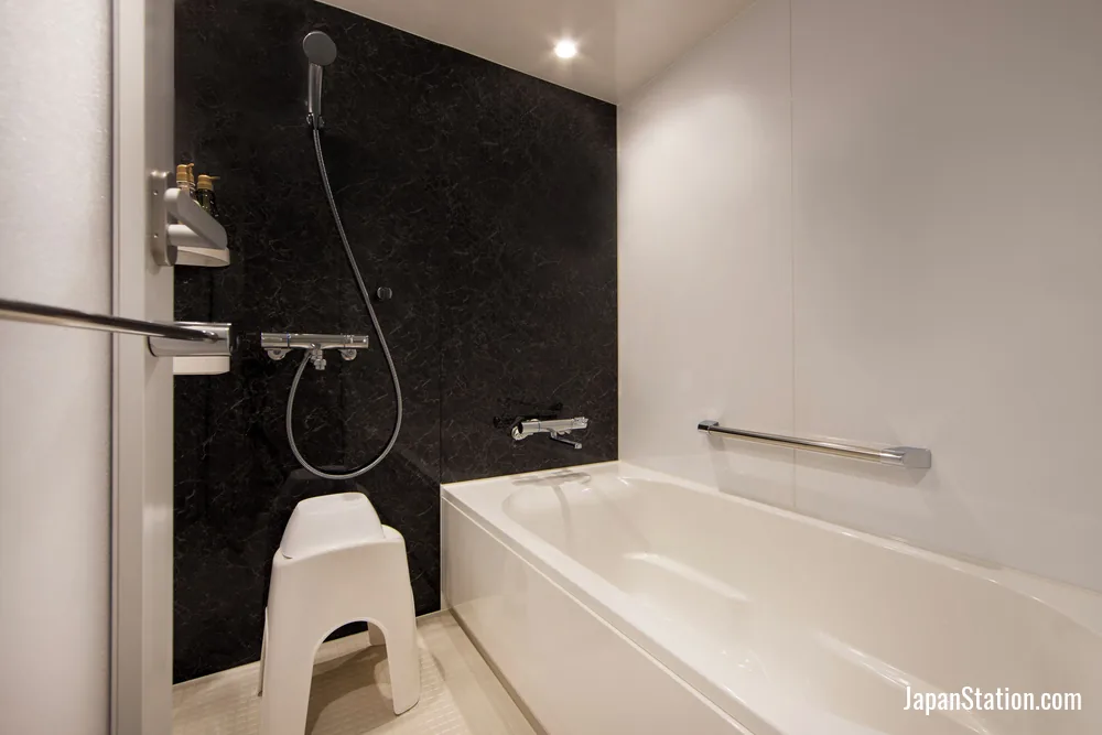 Bathroom in a guest room at karaksa hotel TOKYO STATION.