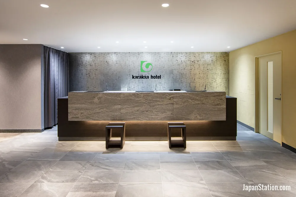Reception area at karaksa hotel TOKYO STATION.