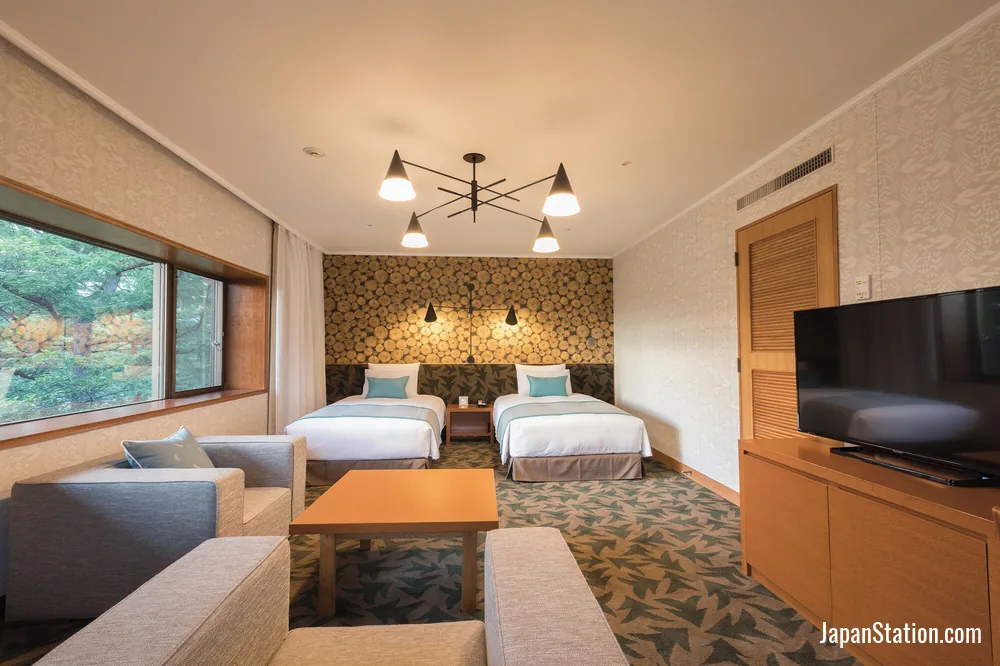 Guest room at Karuizawa Prince Hotel East.