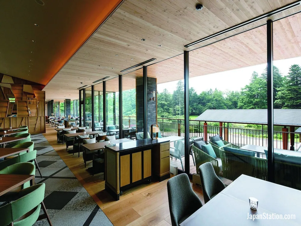 Dining area at Karuizawa Prince Hotel West.