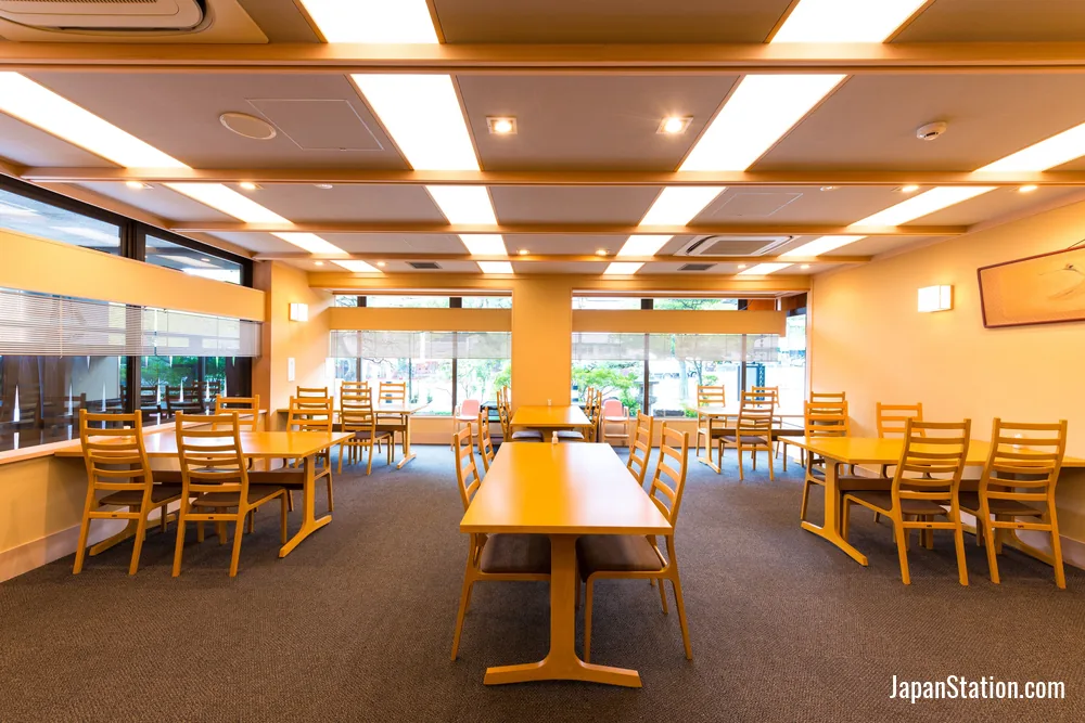 Dining area at Kasuga Hotel.