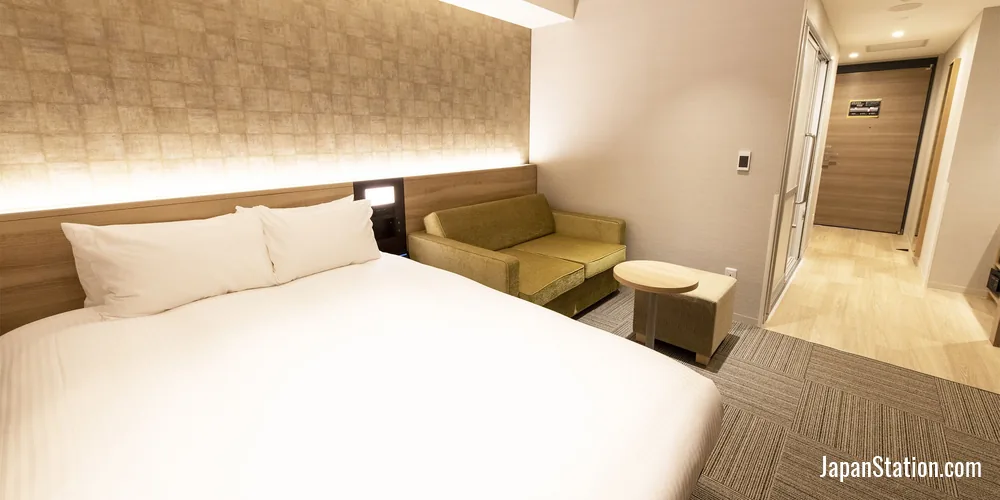 Guest room at Kawagoe Tobu Hotel.