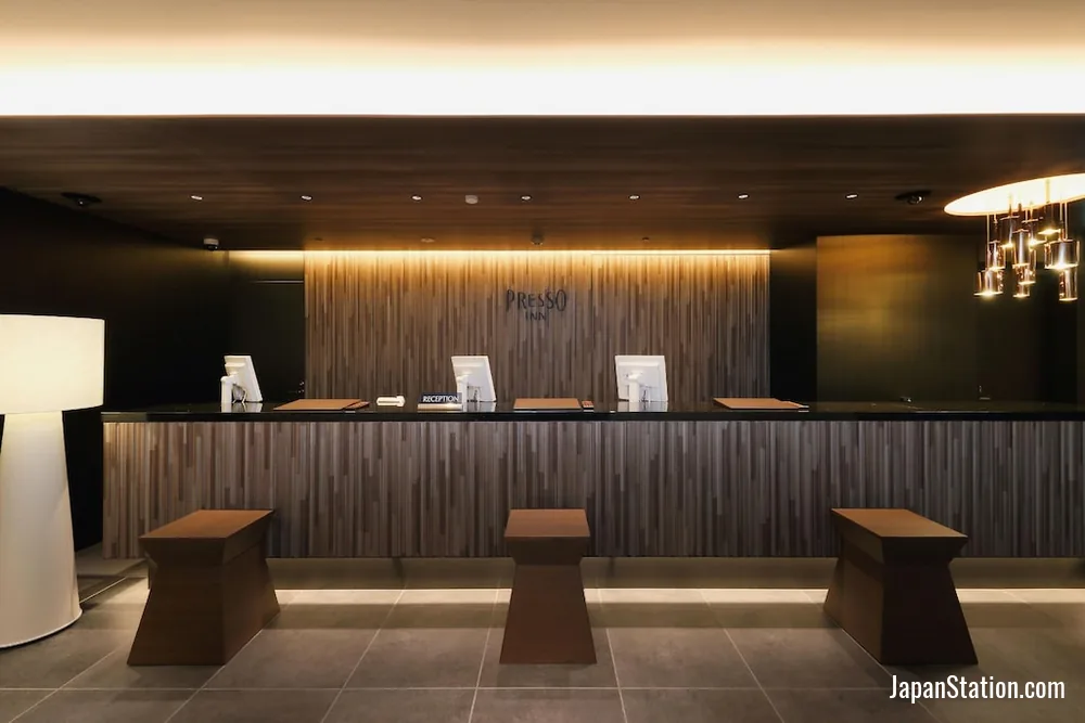 Reception area at Keio Presso Inn Tokyo Station Yaesu.