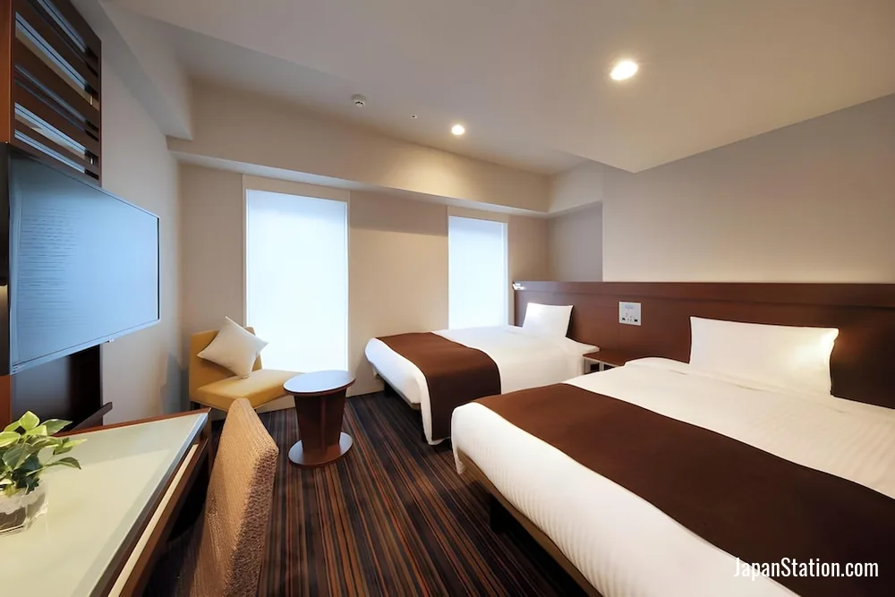 Guest room at Keio Presso Inn Tokyo Station Yaesu.