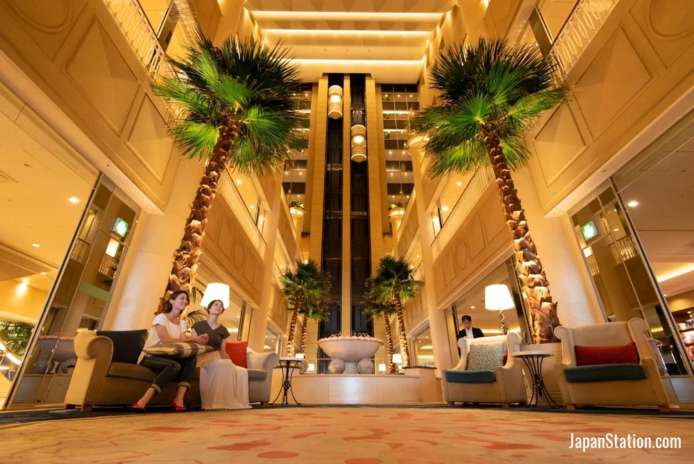 Lobby at Kobe Meriken Park Oriental Hotel.