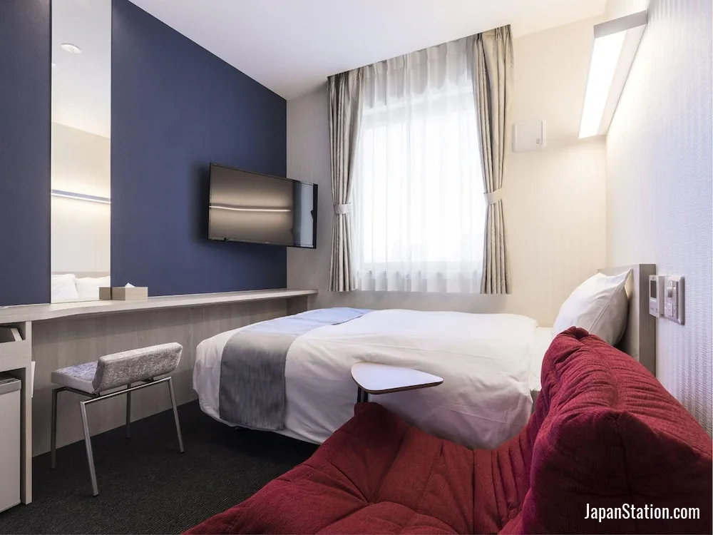 Guest room at KOKO HOTEL Hakata Shinkansenguchi.