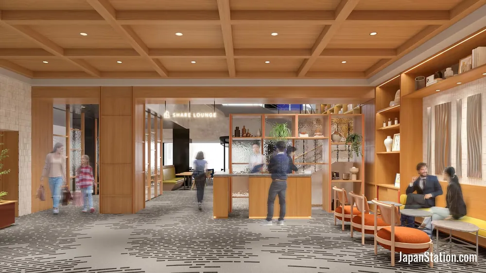 Lobby at Mercure Tokyu Stay Hiroshima.