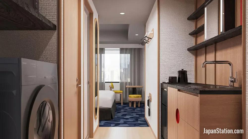 Guest room at Mercure Tokyu Stay Hiroshima.