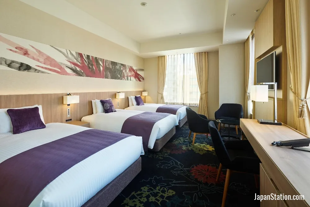 Guest room at Millennium Mitsui Garden Hotel Tokyo.