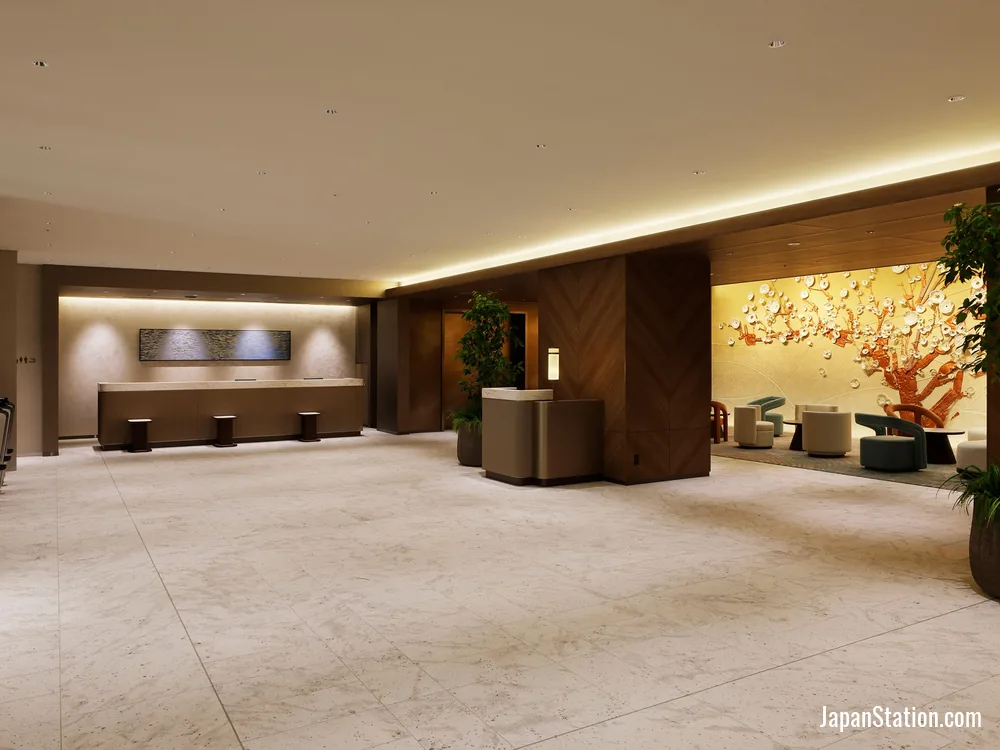 Lobby at Mitsui Garden Hotel Okayama.