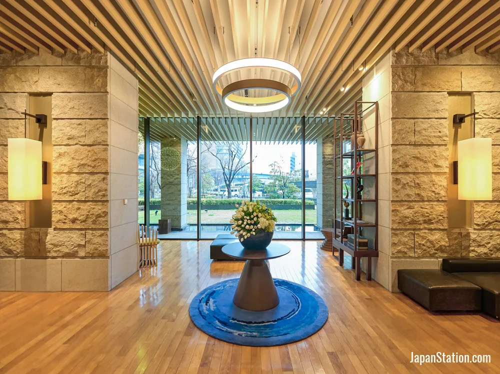 Lobby at Mitsui Garden Hotel Osaka Premier.
