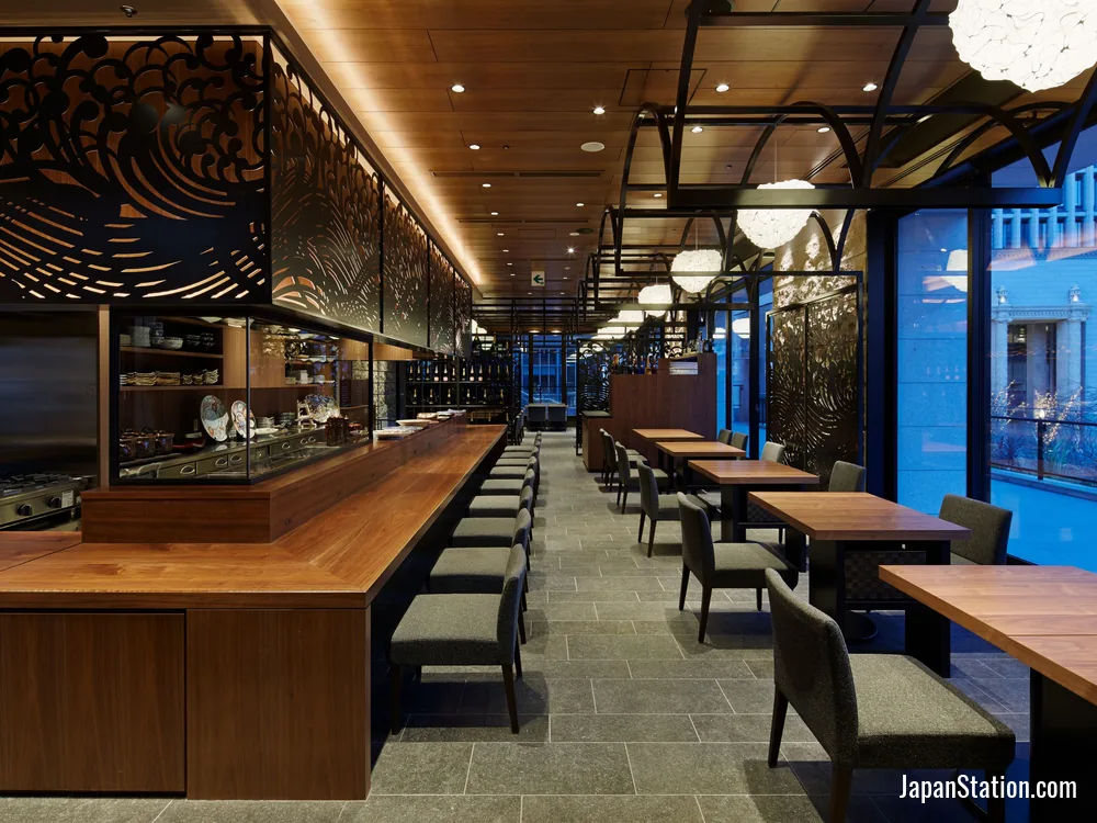Dining area at Mitsui Garden Hotel Osaka Premier.