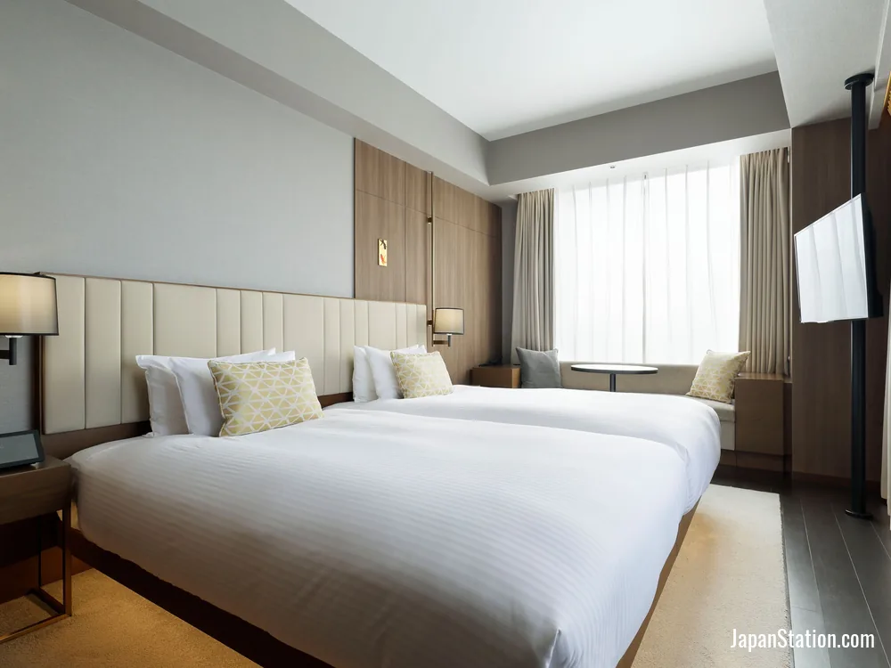 Guest room at Mitsui Garden Hotel Roppongi Tokyo Premier.