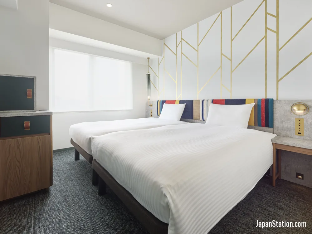 Guest room at Mitsui Garden Hotel Ueno.