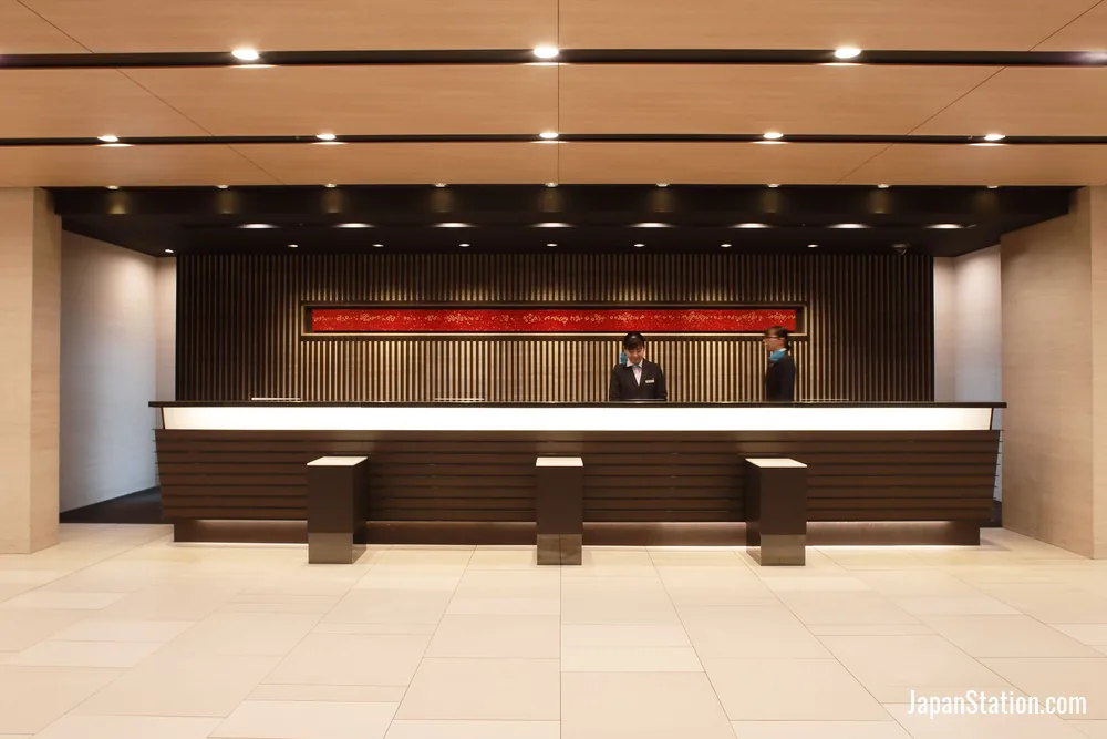 Reception area at Miyako City Kintetsu Kyoto Station.