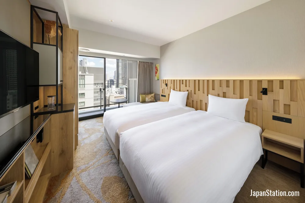 Guest room at Miyako City Osaka Hommachi.