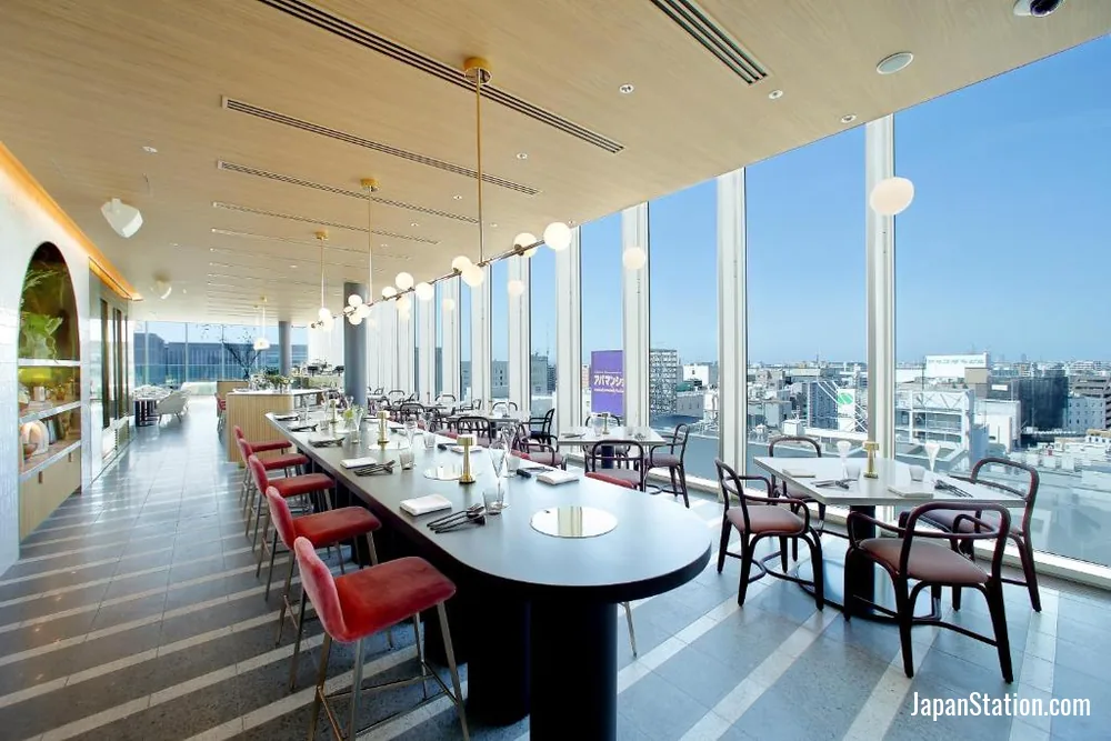 Dining area at Miyako Hotel Hakata.