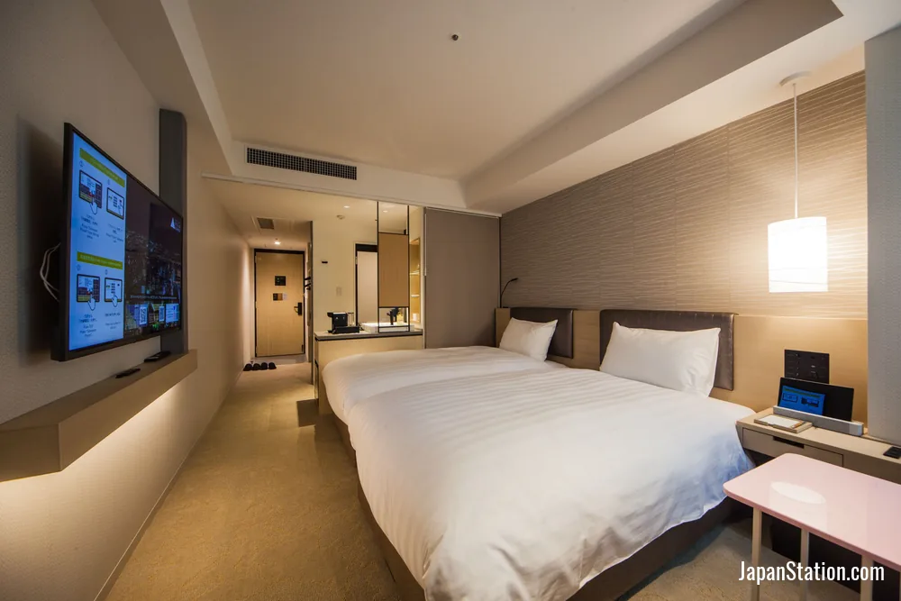 Guest room at Montblanc Hotel Raffine Nagoya Ekimae.