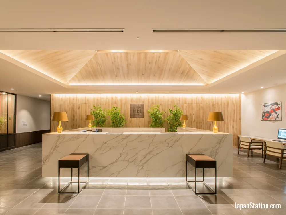 Reception area at Nagano Tokyu REI Hotel.