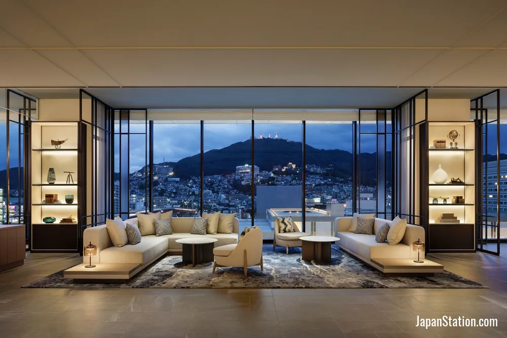 Lobby at Nagasaki Marriott Hotel.