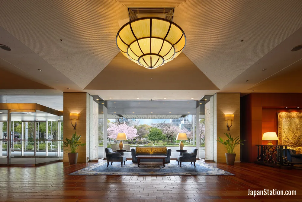 Lobby at Nagoya Kanko Hotel.