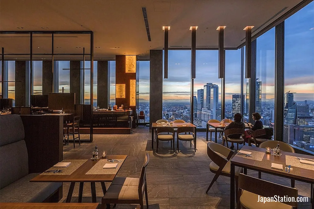 Dining area at Nagoya Prince Hotel Sky Tower.