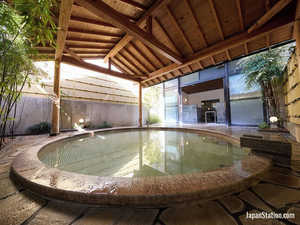 Public bath at Nikko Station Hotel Classic.