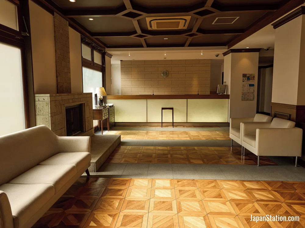Reception area at Nikko Station Hotel Classic.