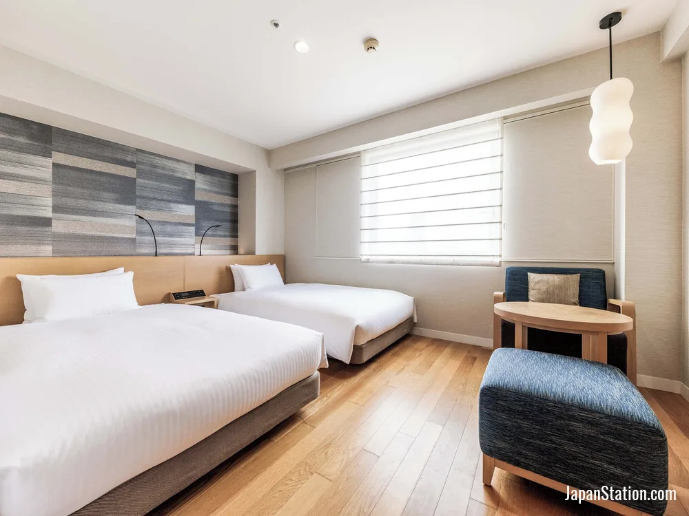Guest room at Nishitetsu Hotel Croom Hakata.