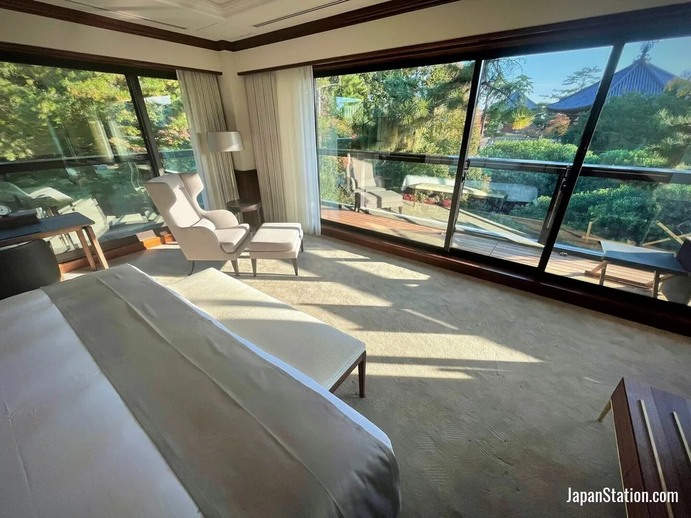 Guest room at Noborioji Hotel Nara.