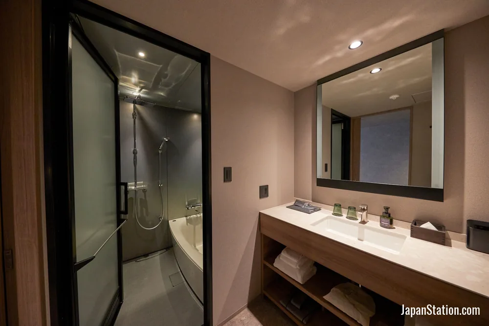 Bathroom in a guest room at NOHGA HOTEL KIYOMIZU KYOTO.