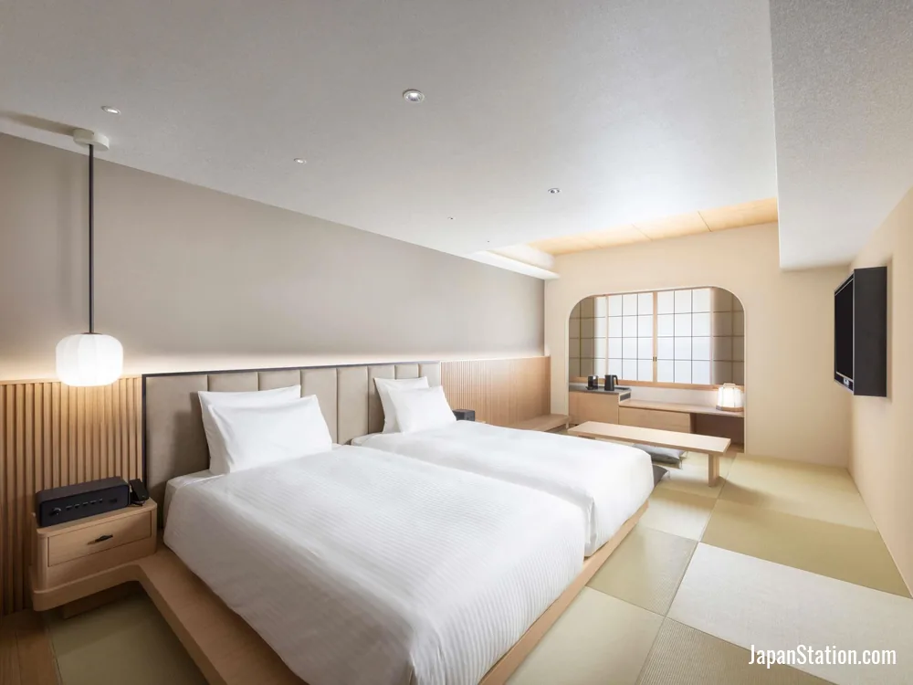Guest room at Novotel Nara.
