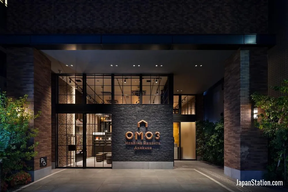 Entrance at OMO3 Asakusa by Hoshino Resorts.