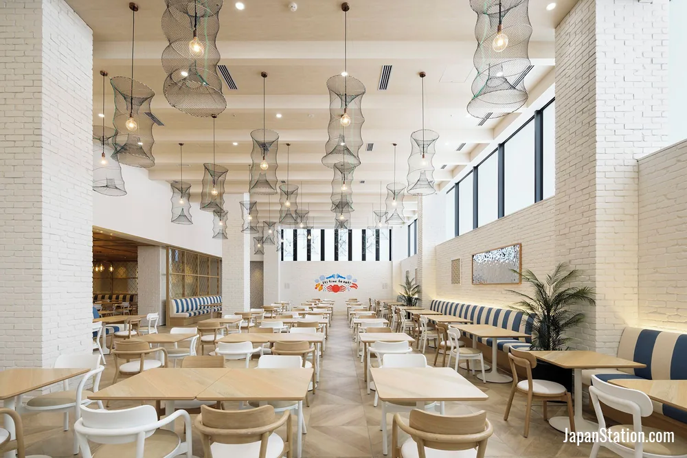 Dining area at OMO5 Hakodate by Hoshino Resorts.
