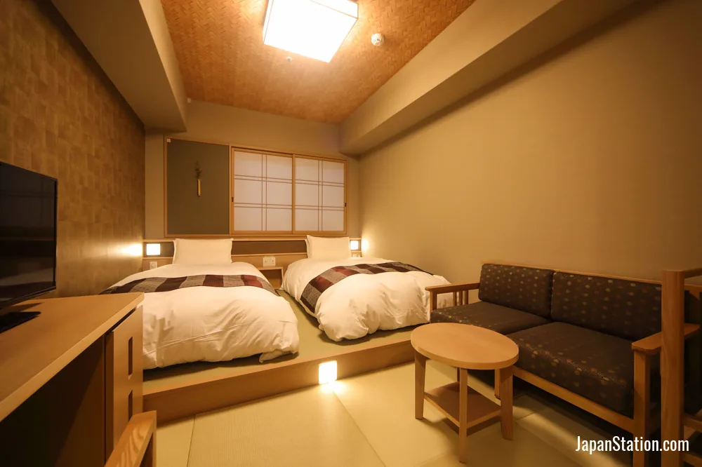 Guest room at Onyado Nono Namba Natural Hot Spring.